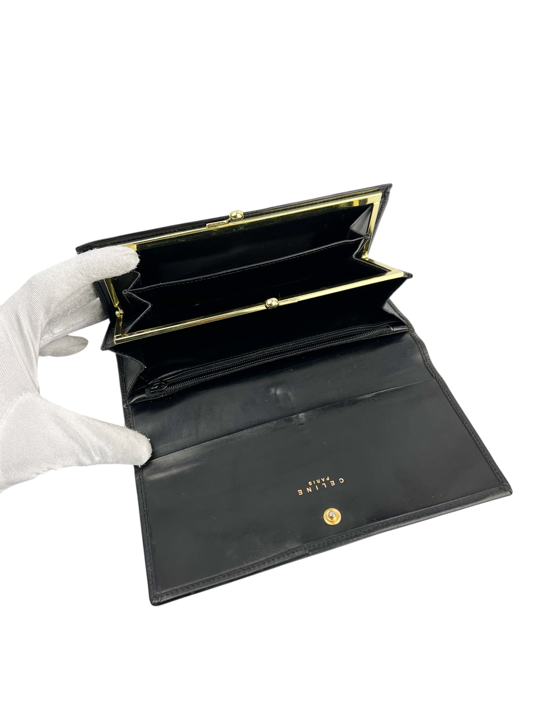 celine-black-macadam-long-wallet-10