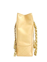 Chanel Beige Lambskin Vintage 24K Chain Tote