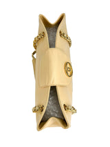 Chanel Beige Lambskin Vintage 24K Chain Tote