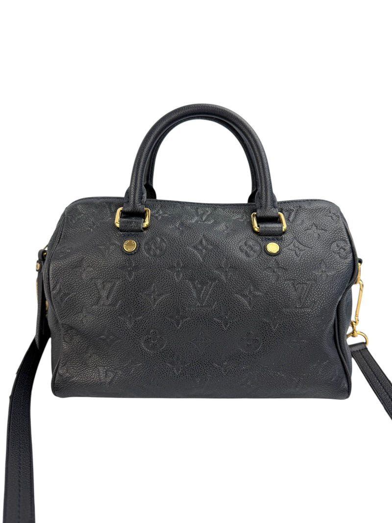 Louis Vuitton Black Empreinte Speedy 25
