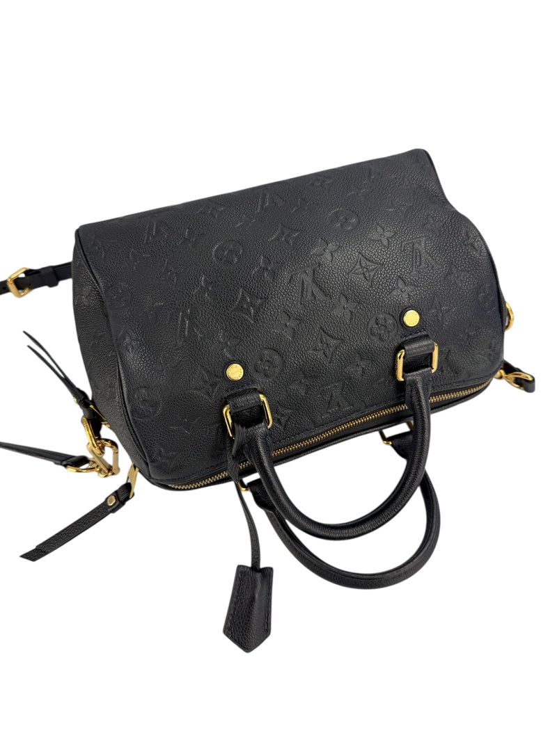 Louis Vuitton Black Empreinte Speedy 25