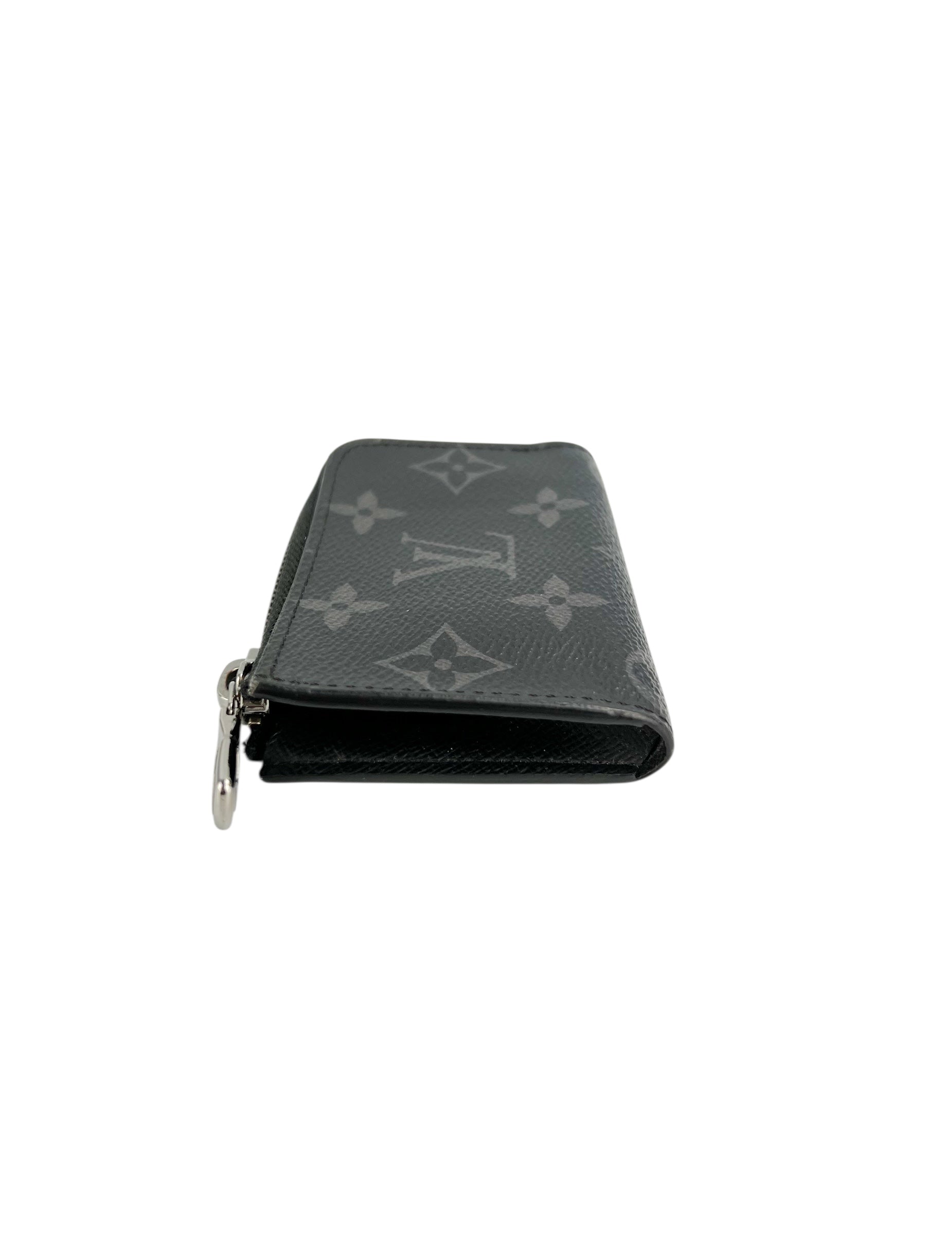 Louis Vuitton Eclipse Monogram Zip Coin Case