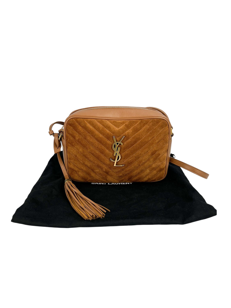 Saint Laurent Suede Lou Camera Bag