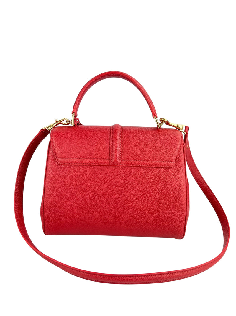 Celine 16 Red Calfskin Bag