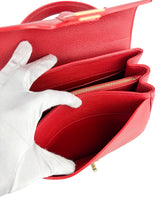 Celine 16 Red Calfskin Bag