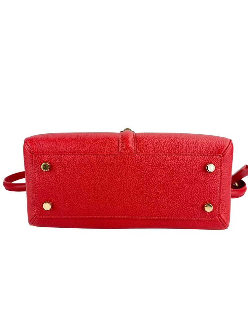 Celine 16 Red Calfskin Bag