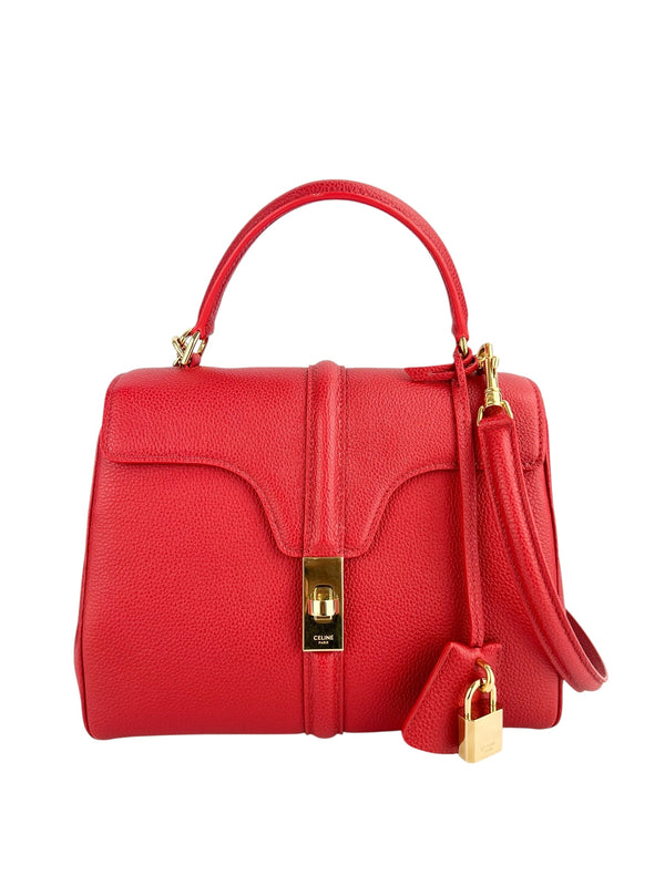 Celine 16 Red Calfskin Bag