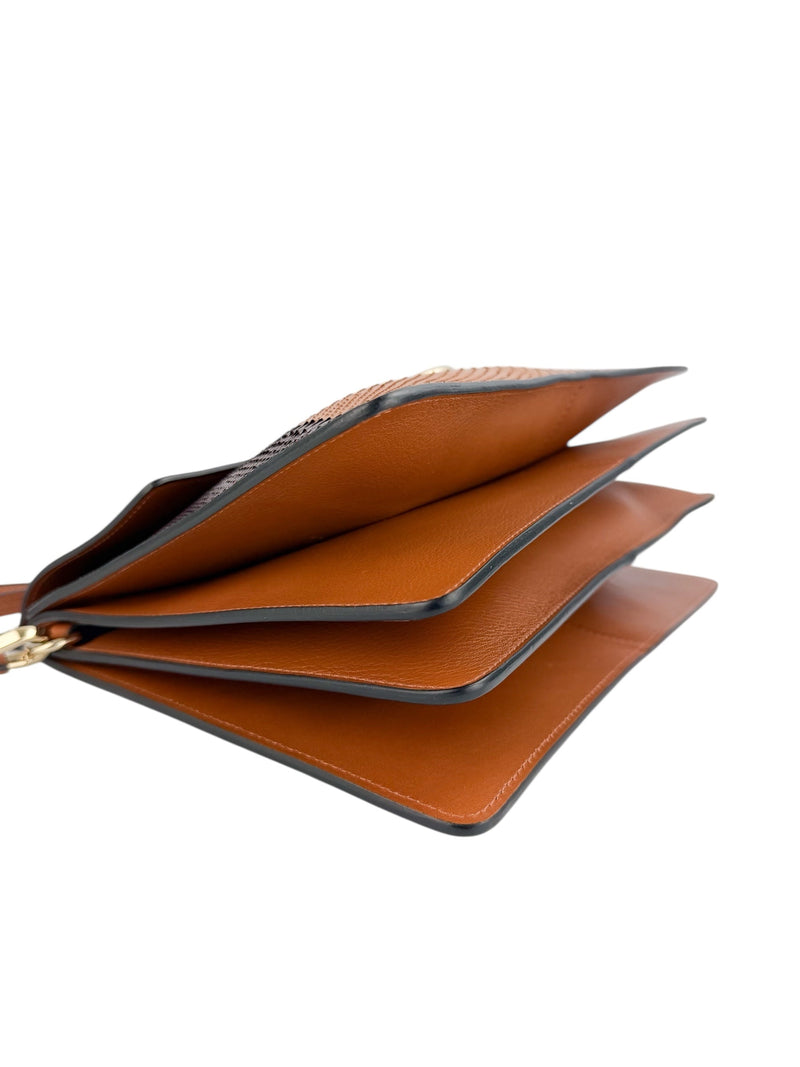 Chloe Snakeskin Colorblock Faye Crossbody Medium