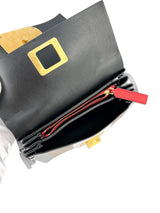 Valentino Leather V Ring Shoulder Bag