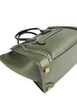 Celine Forest Green Micro Luggage Tote
