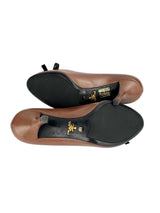 Prada Leather Bow Accent Pumps Size 37.5