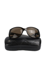 Chanel Tortoise Frame Sunglasses W/ Hard Case