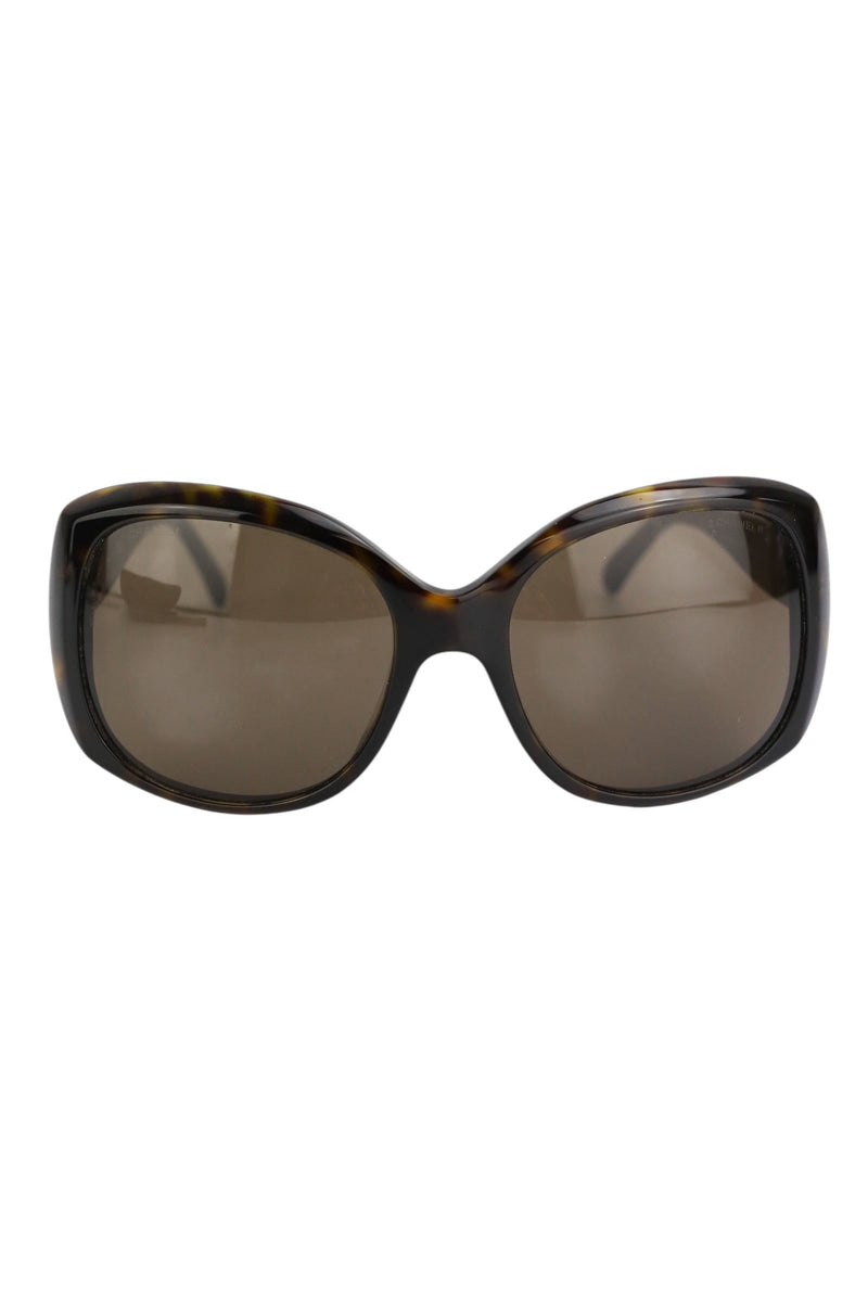 Chanel Tortoise Frame Sunglasses W/ Hard Case