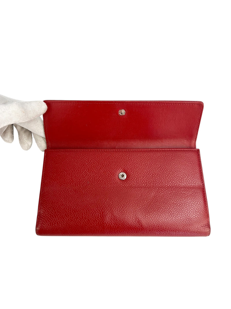 Chanel Red Caviar Wallet