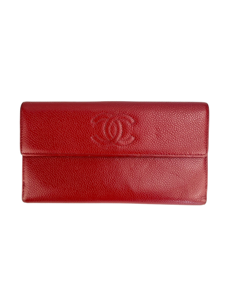 Chanel Red Caviar Wallet