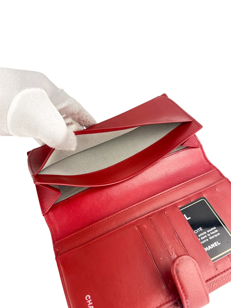 Chanel Red Caviar Wallet