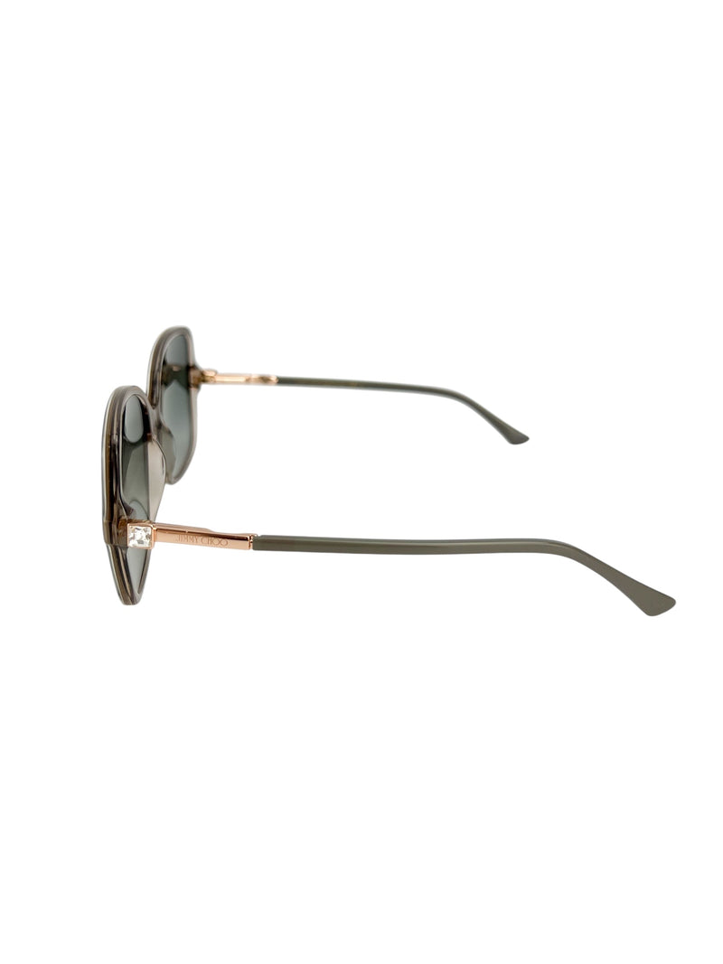 Jimmy Choo Grey Sunglasses in Case