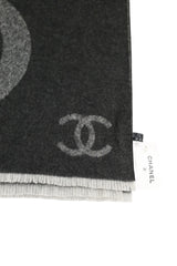 Chanel Charcoal Cashmere Scarf NWT
