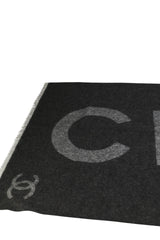 Chanel Charcoal Cashmere Scarf NWT
