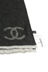 Chanel Charcoal Cashmere Scarf NWT