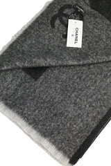 Chanel Charcoal Cashmere Scarf NWT