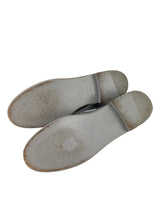 Chanel Grey Lambskin Leather Loafers Size 38.5