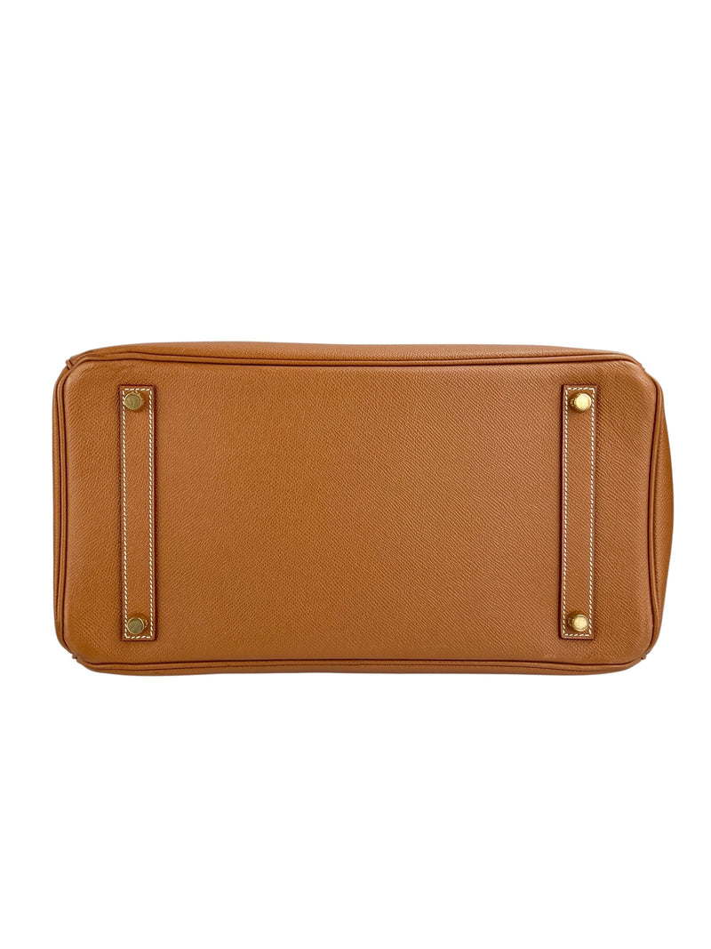 Hermes Birkin 35 Gold Veau Courchevel Gold Hardware