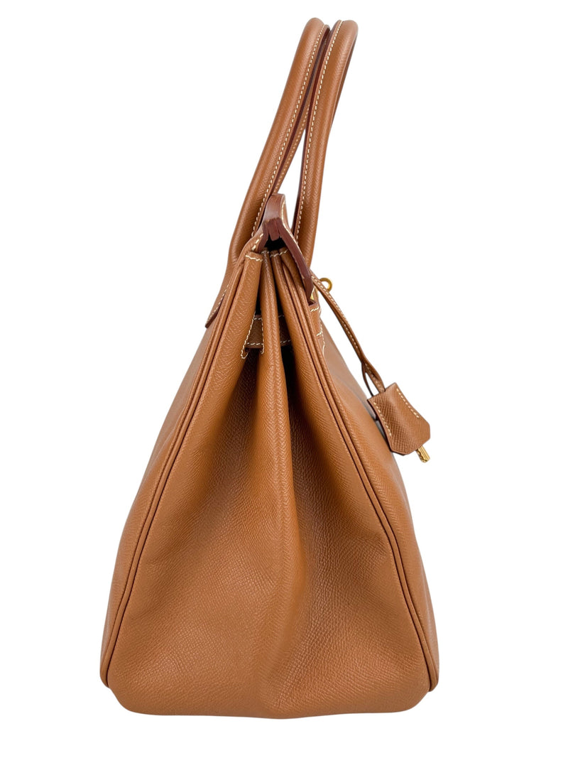 Hermes Birkin 35 Gold Veau Courchevel Gold Hardware