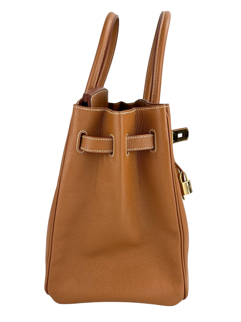 Hermes Birkin 35 Gold Veau Courchevel Gold Hardware