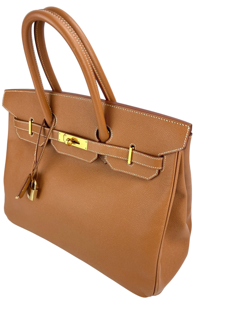 Hermes Birkin 35 Gold Veau Courchevel Gold Hardware