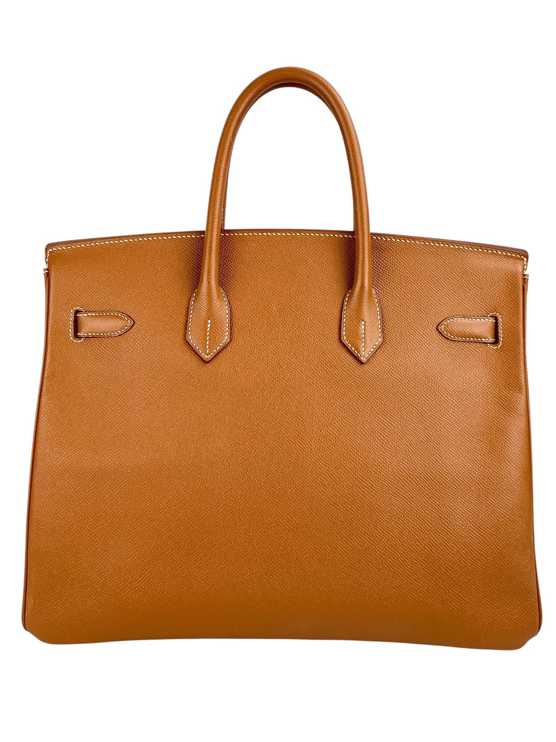 Hermes Birkin 35 Gold Veau Courchevel Gold Hardware