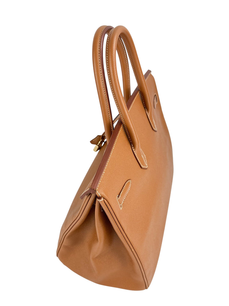 Hermes Birkin 35 Gold Veau Courchevel Gold Hardware