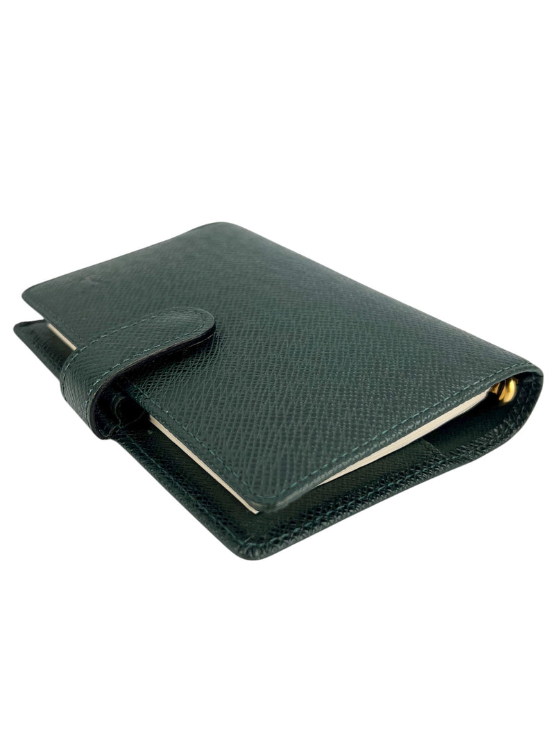Louis Vuitton Green Taiga PM Agenda