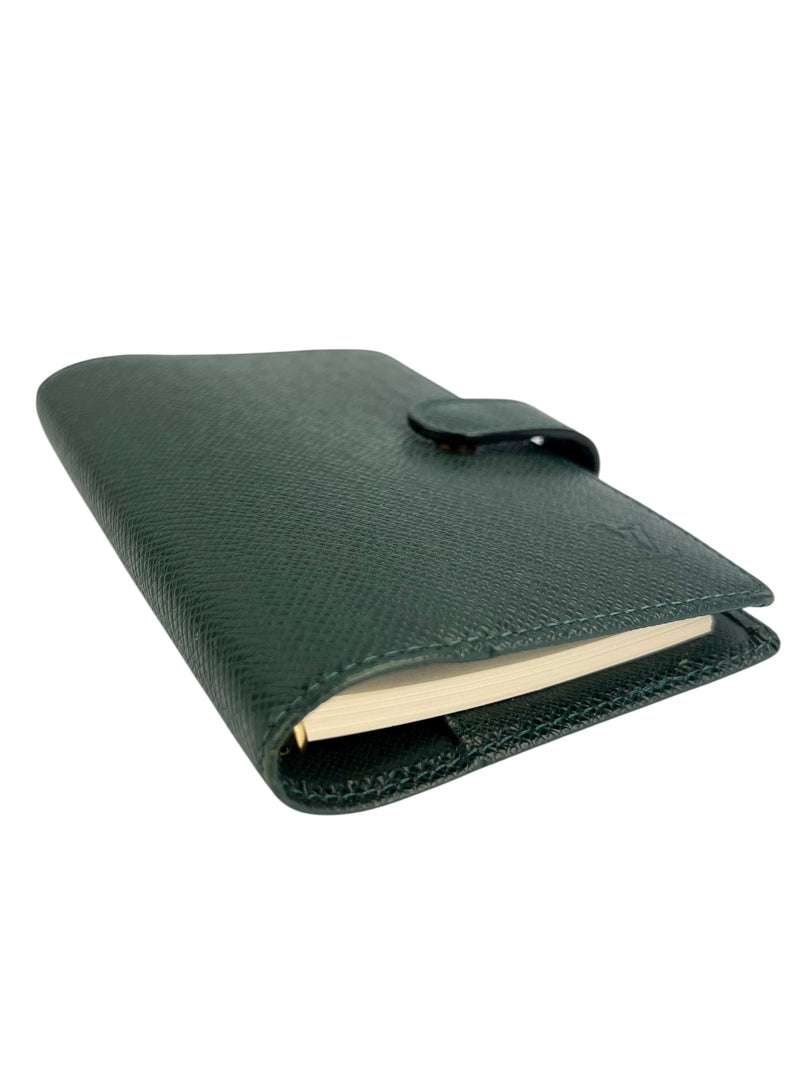 Louis Vuitton Green Taiga PM Agenda
