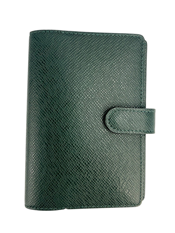 Louis Vuitton Green Taiga PM Agenda