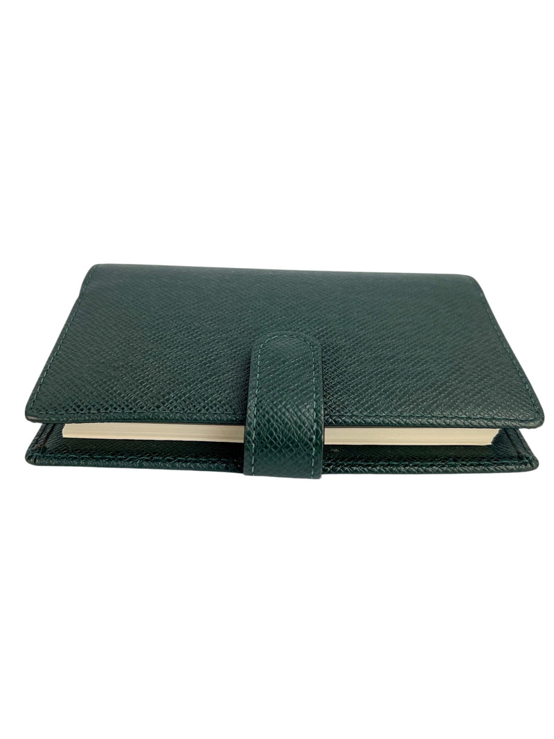 Louis Vuitton Green Taiga PM Agenda