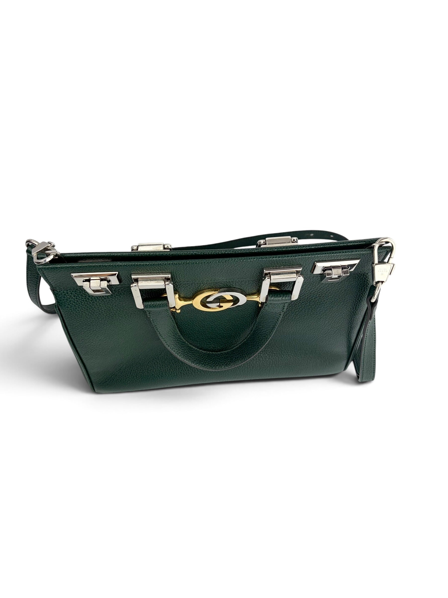 gucci-green-leather-small-zumi--4