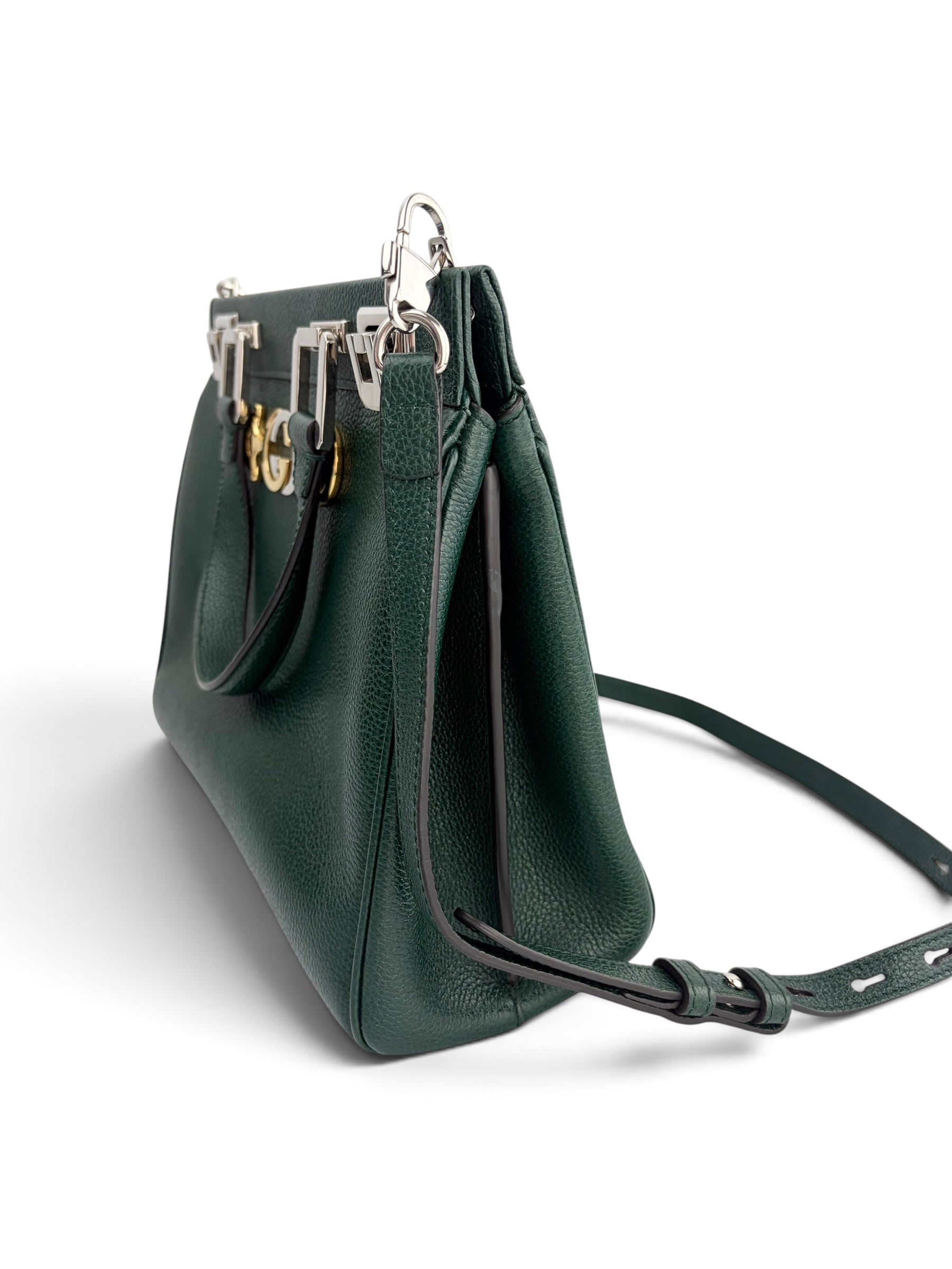 gucci-green-leather-small-zumi--3
