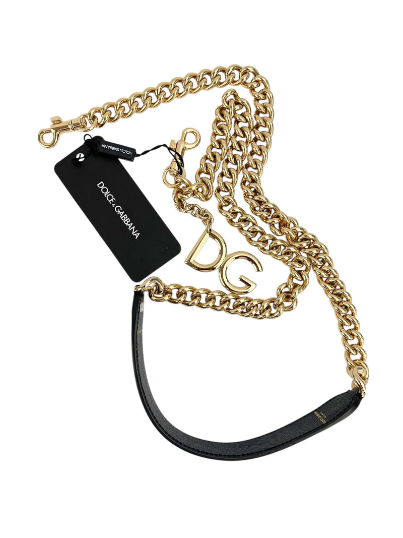 Dolce & Gabbana Gold Tone Chain Strap (New W/ Tag)