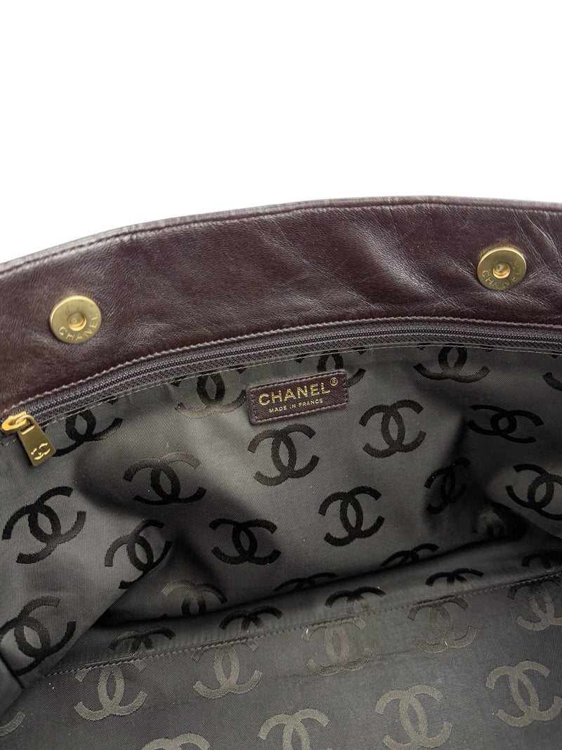Chanel Business Affinity Vintage Quilted Shopping Tote