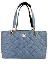 Chanel Business Affinity Vintage Quilted Shopping Tote