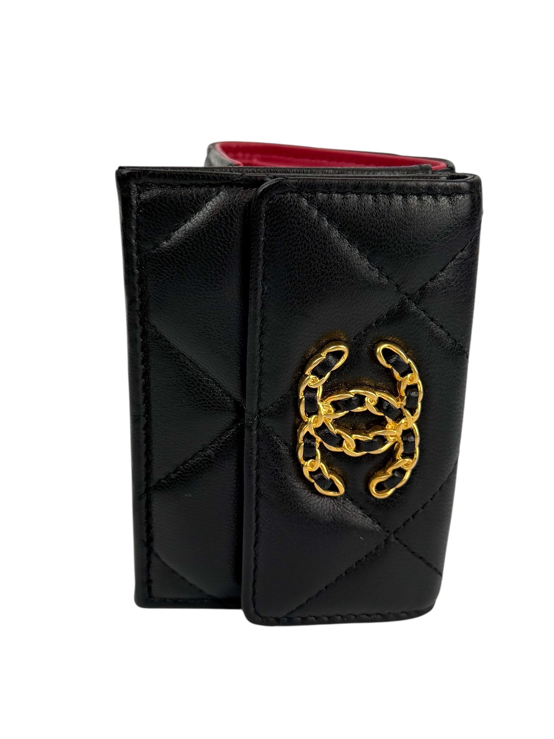 chanel-black-lambskin-quilted-chanel-19-compact-wallet-6