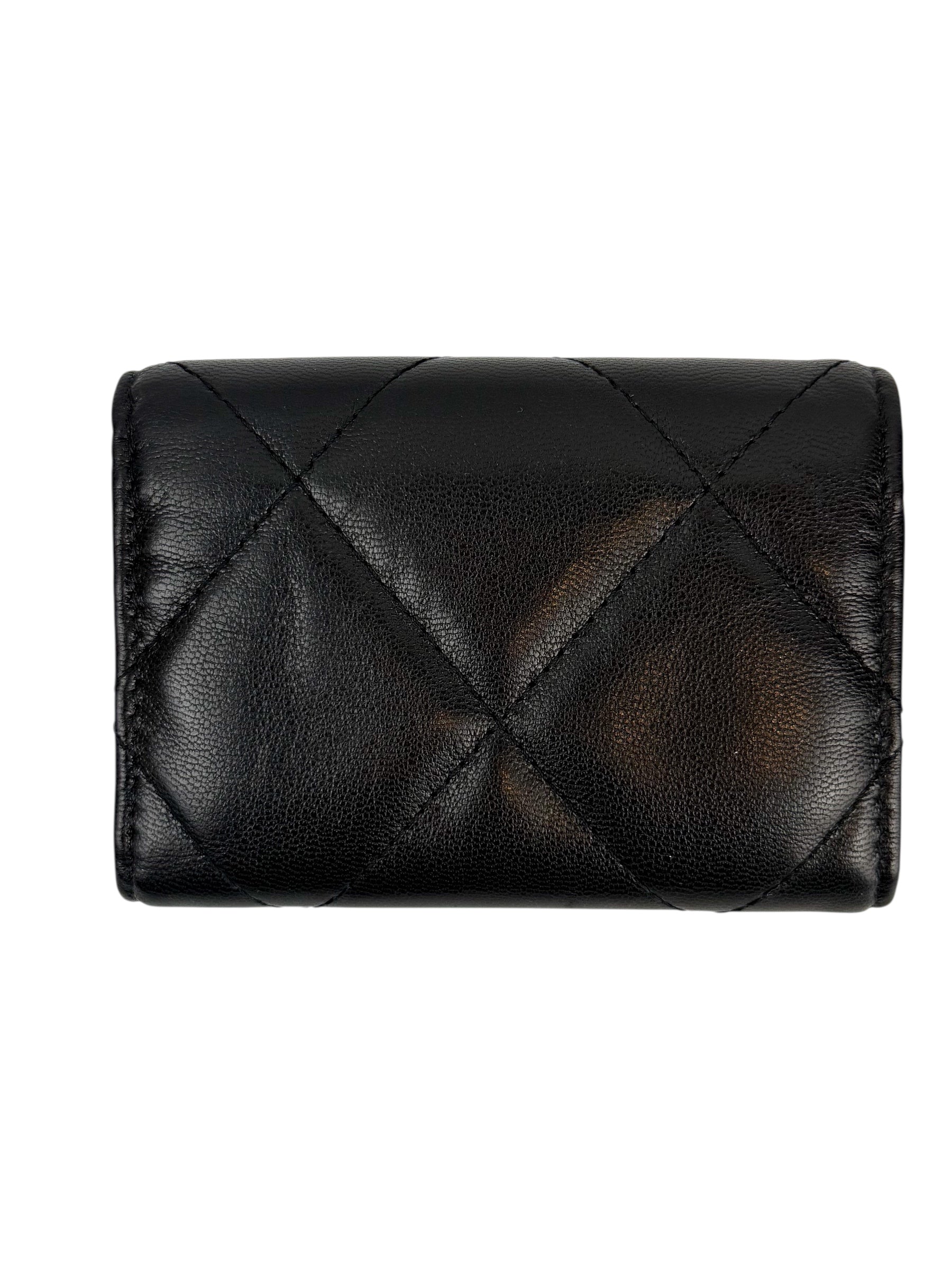 chanel-black-lambskin-quilted-chanel-19-compact-wallet-5