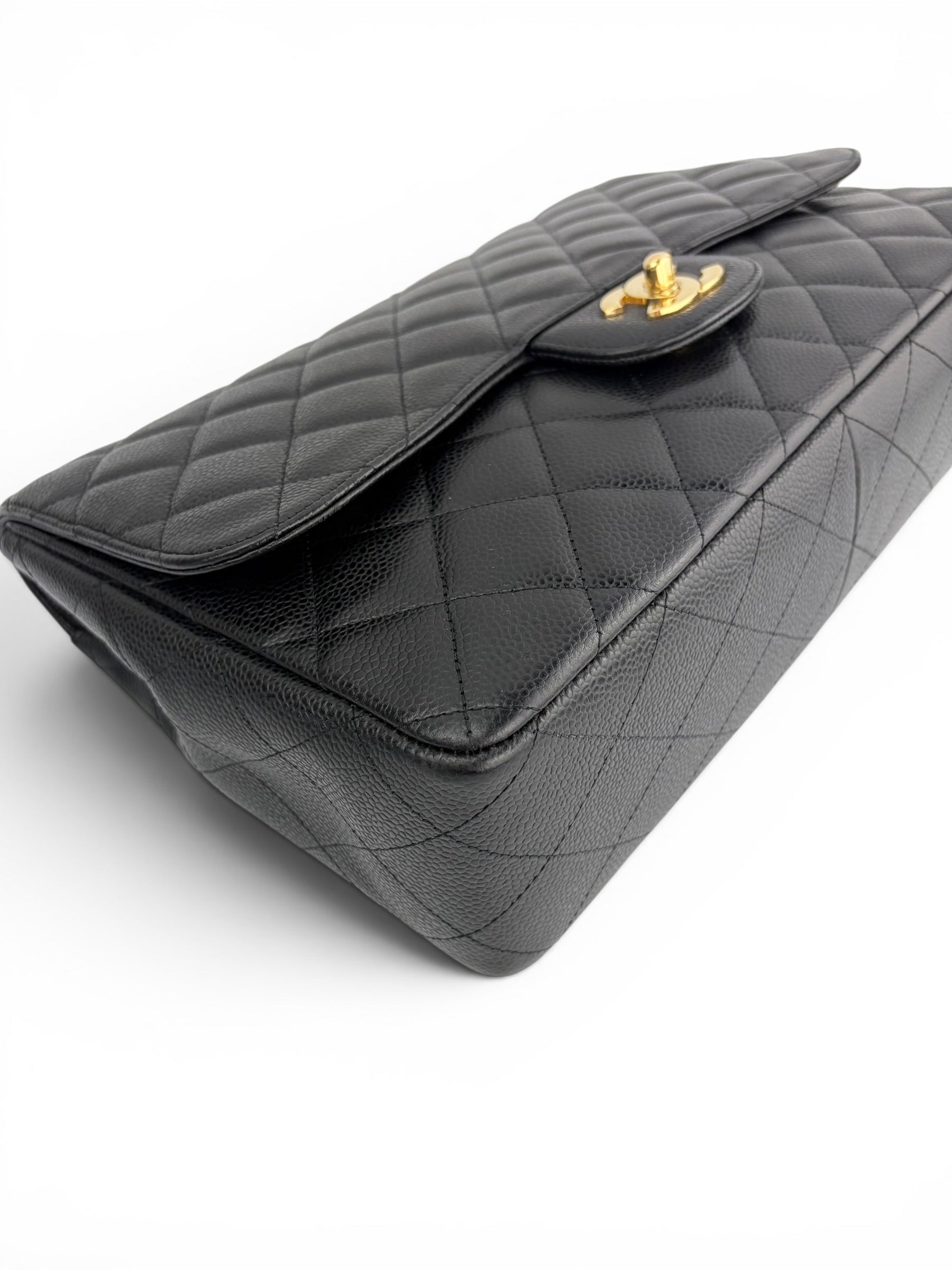 chanel-black-caviar-jumbo-single-flap-7
