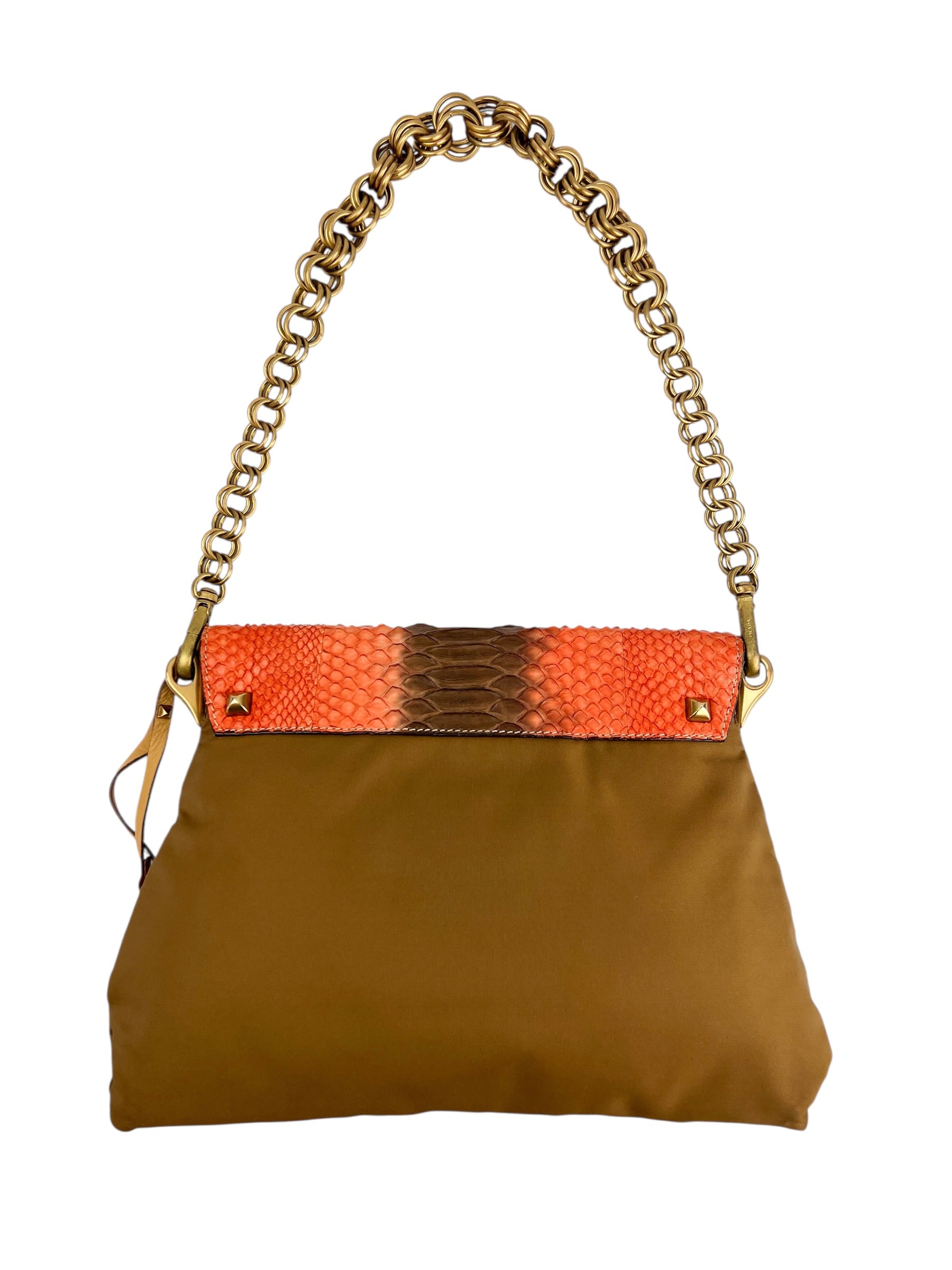 prada-vintage-python-tesutto-chain-shoulder-bag---2