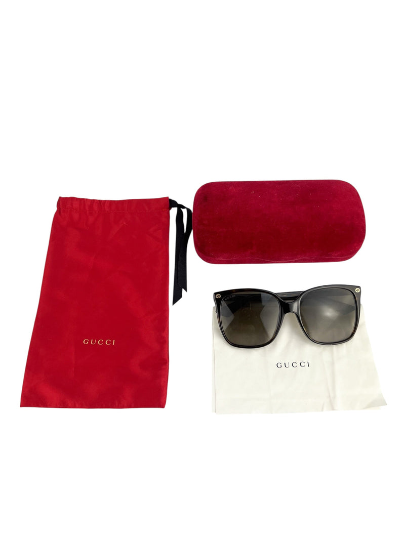 Gucci Brown Oversized Square Sunglasses