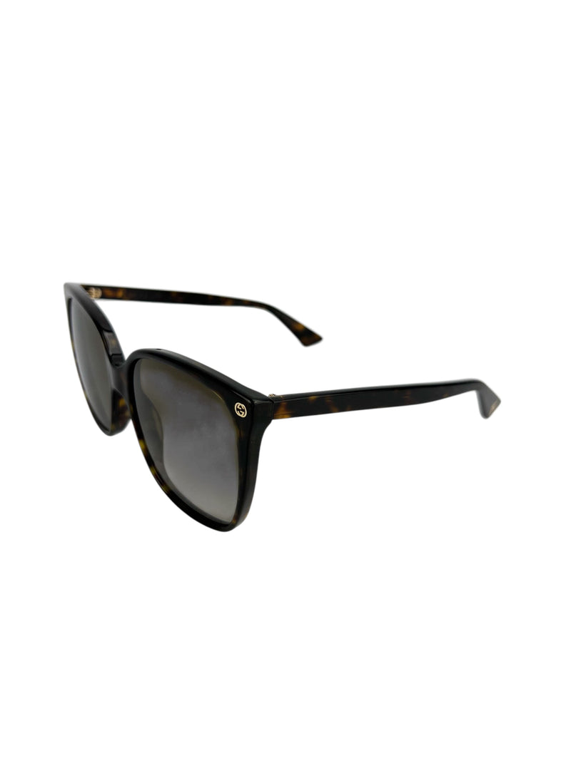 Gucci Brown Oversized Square Sunglasses