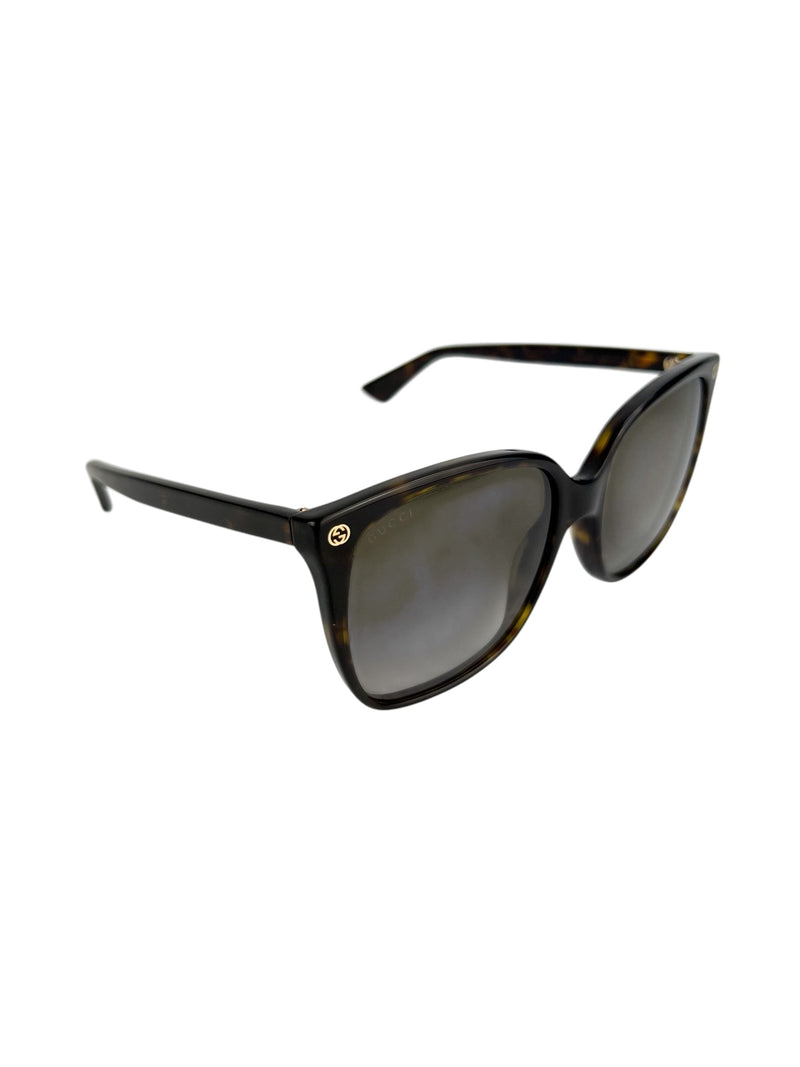 Gucci Brown Oversized Square Sunglasses