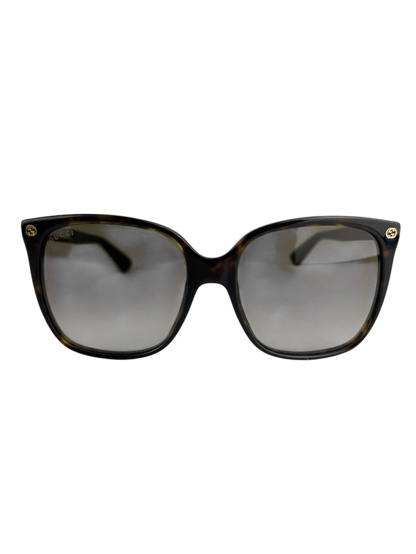 Gucci Brown Oversized Square Sunglasses