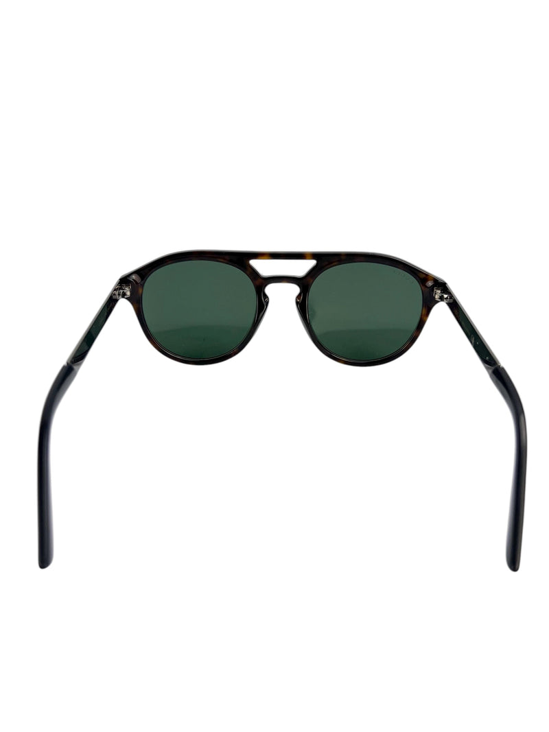 Gucci Brown Tortoise Round Sunglasses